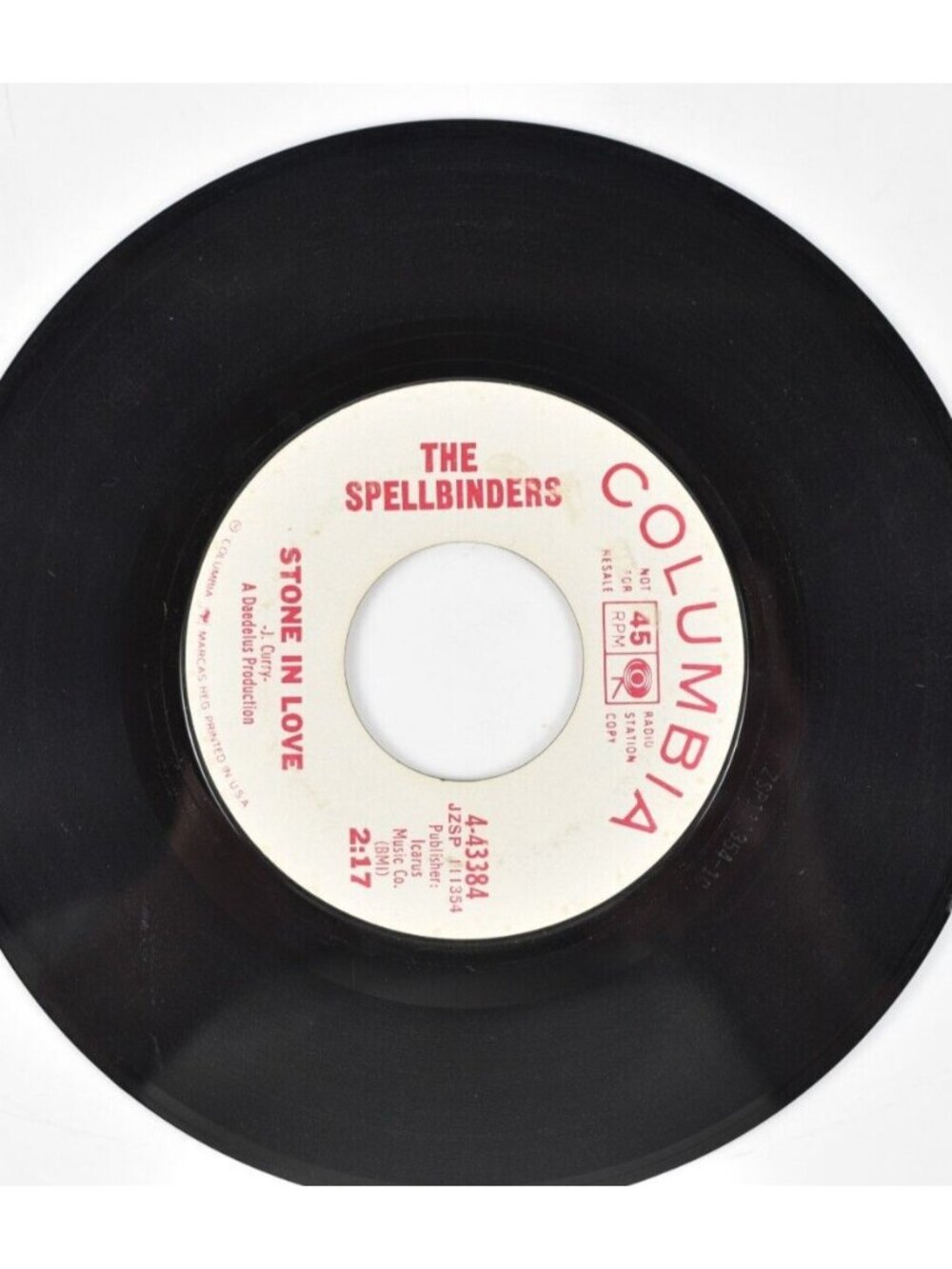 The Spell Binders - Stone in Love / For You - Soul / Doo-Wop 1965 Rare Promo VG+